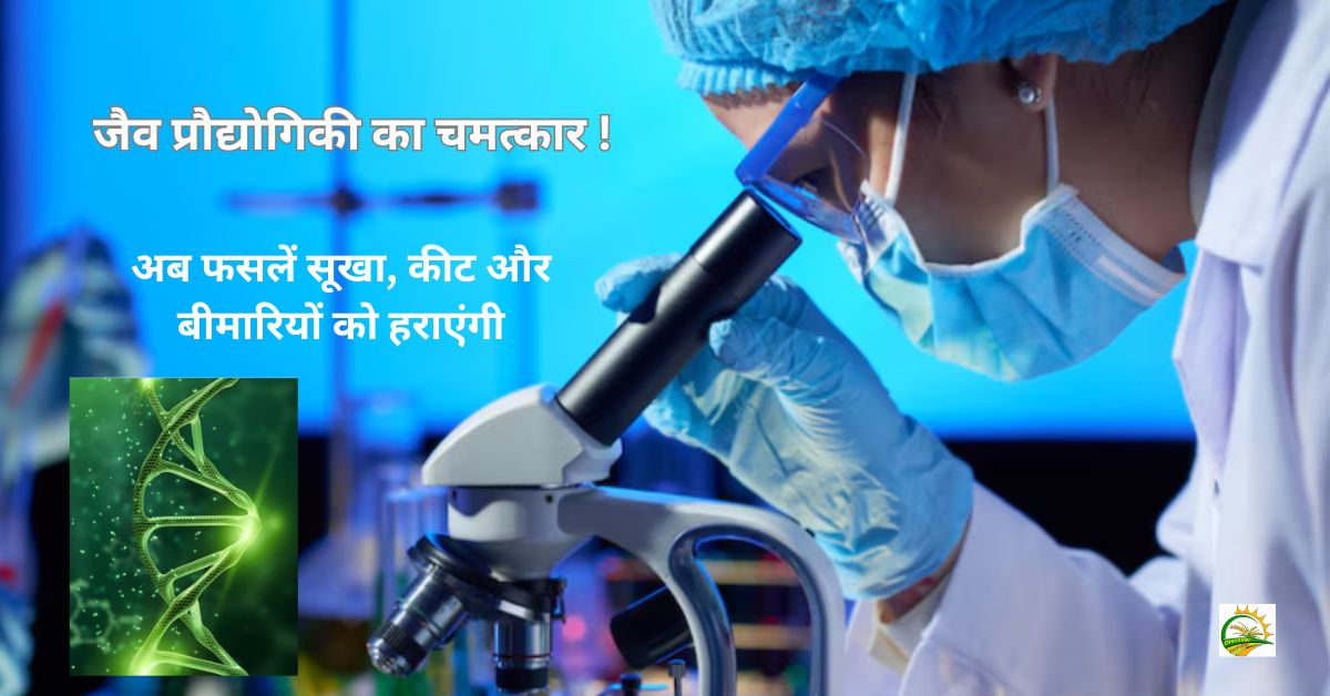 जैव प्रौद्योगिकी का चमत्कार: अब फसलें सूखा, कीट और बीमारियों को हराएंगी